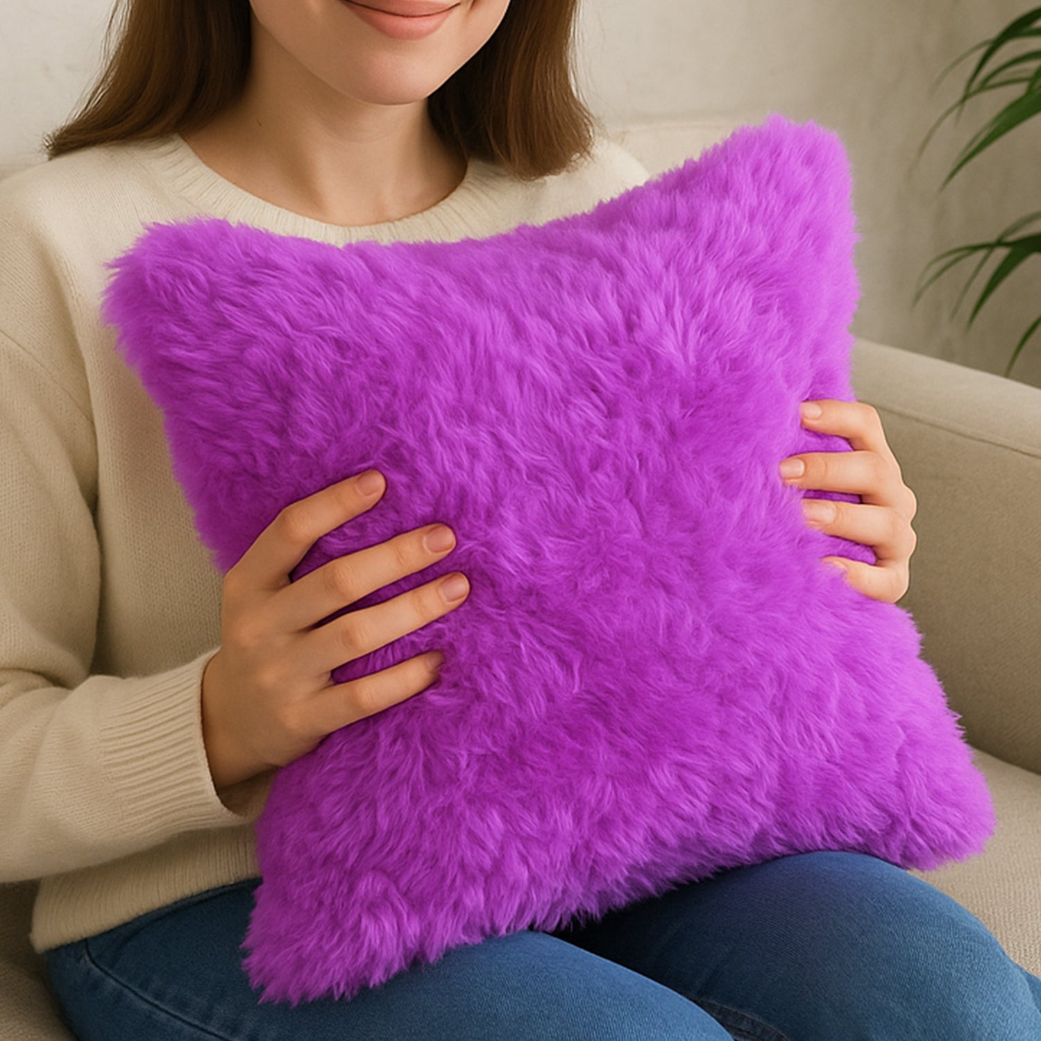 Super Soft Fluffy Cushion Pillow (1 Pc) Super Soft Fluffy Cushion Pillow (1 Pc)